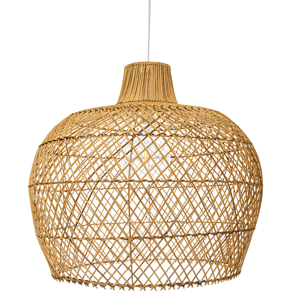  Buy Rattan Ceiling Lamp - Boho Bali Design Pendant Lamp - Mai Natural wood 60029 - in the UK