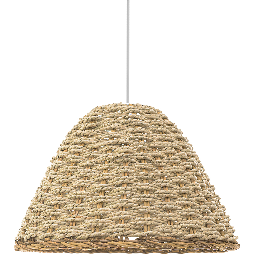  Buy Rattan Ceiling Lamp - Boho Bali Design Pendant Lamp - Milo Natural wood 60032 - in the UK