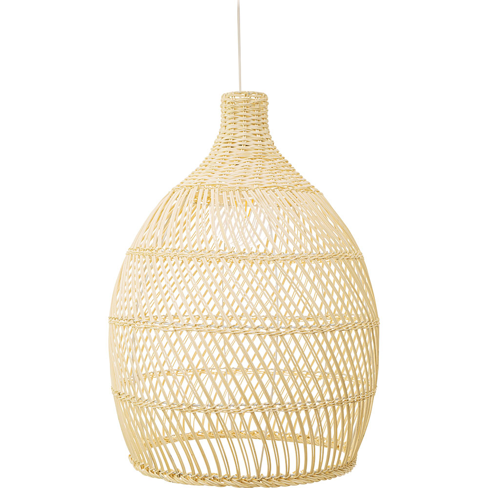  Buy Rattan Ceiling Lamp - Boho Bali Design Pendant Lamp - Bay Natural wood 60039 - in the UK
