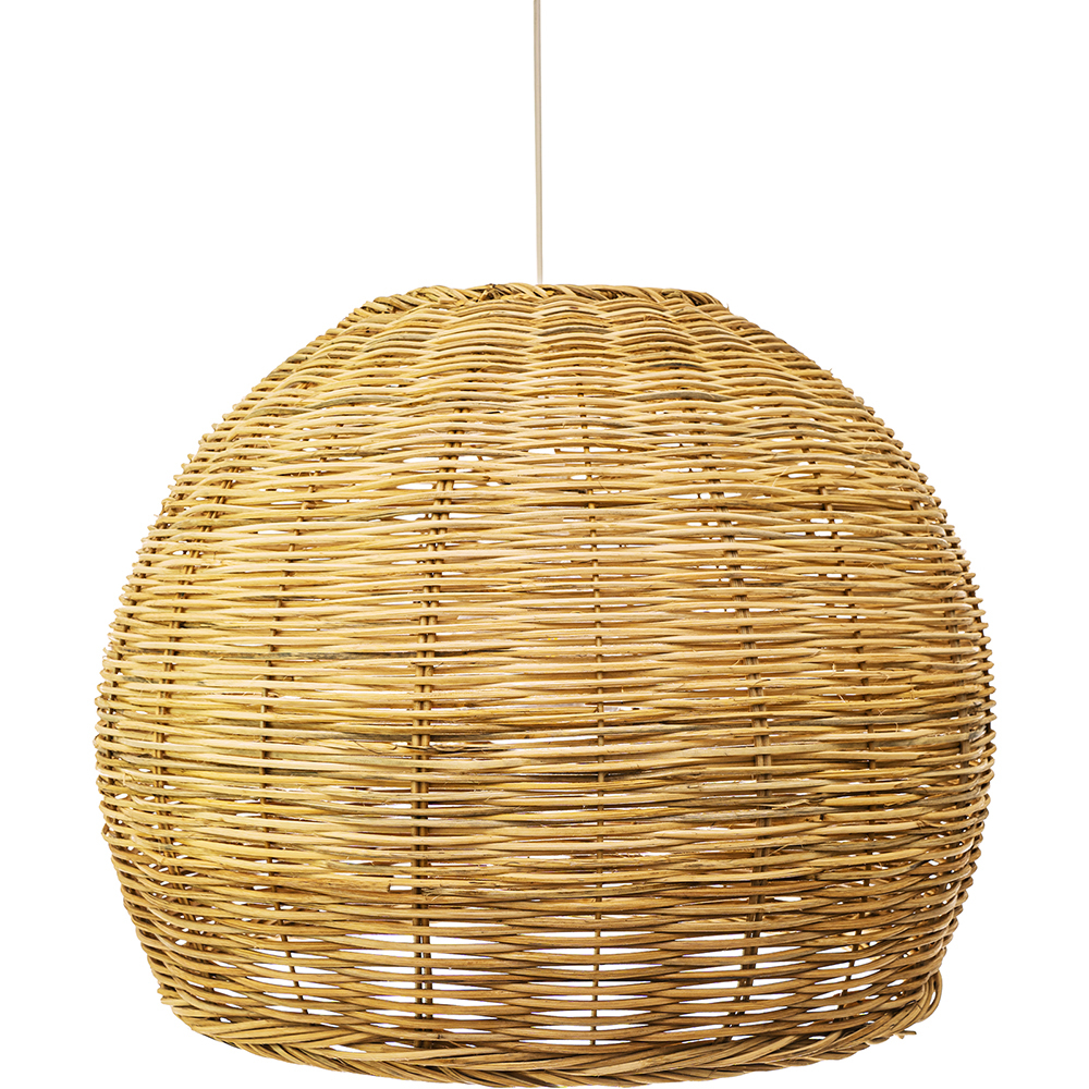  Buy Rattan Ceiling Lamp - Boho Bali Design Pendant Lamp - Paon Natural wood 60051 - in the UK