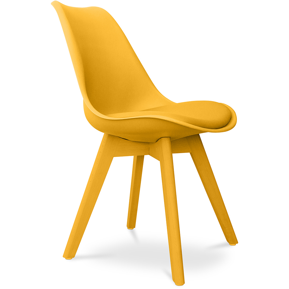  Buy Dining Chair - Scandinavian Style - Denisse Yellow 59277 - in the UK