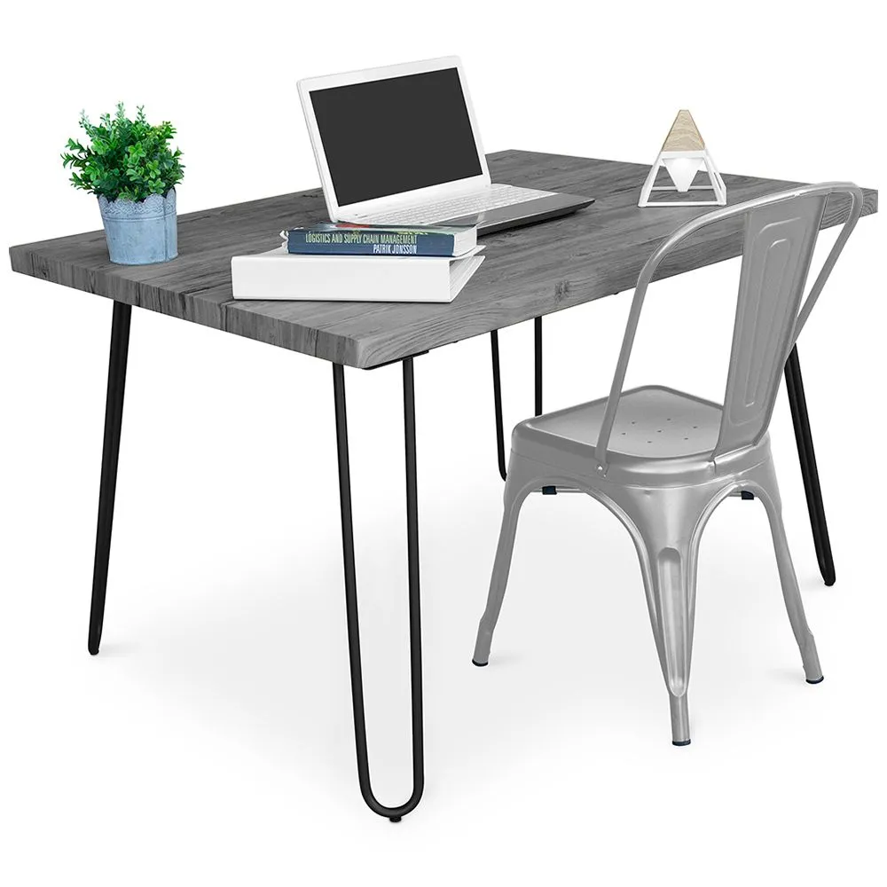 Desk Set - Industrial Design 120cm - Hairpin + Dining Chair - Stylix image 8