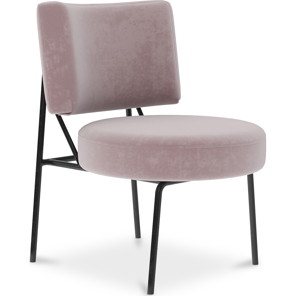  Buy Velvet Upholstered Armchair - Jerna Light Pink 60085 - in the UK