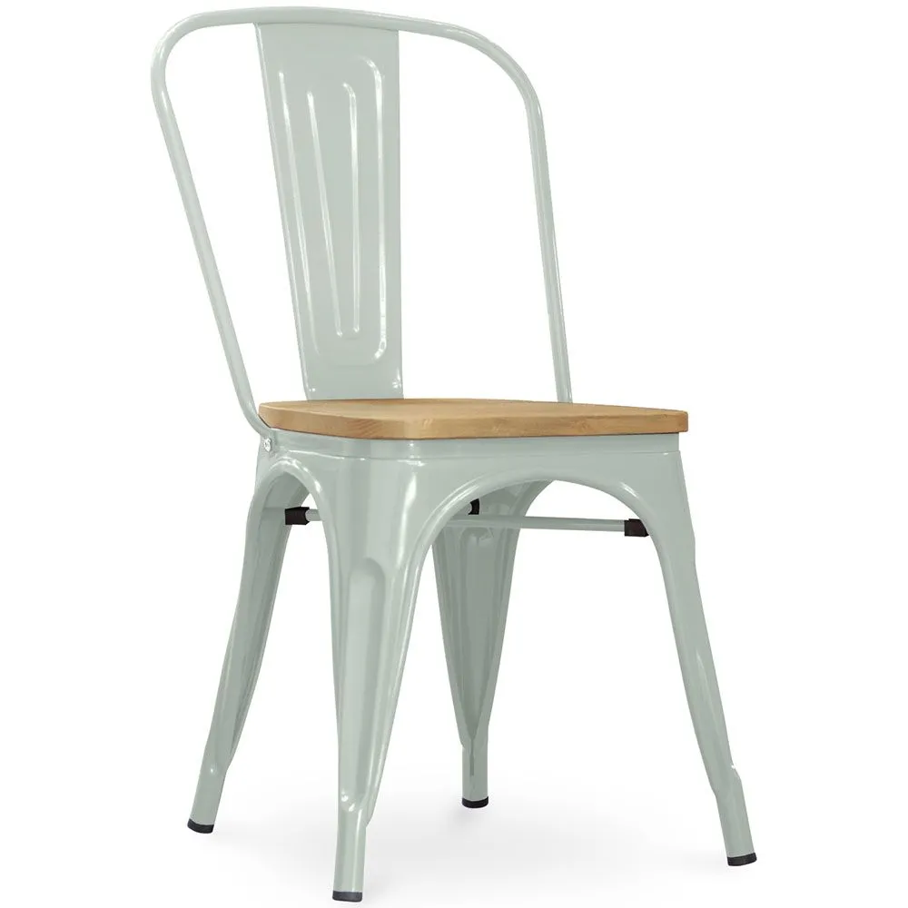 Dining Chair - Industrial Design - Steel and Wood - New Edition - Stylix image 8