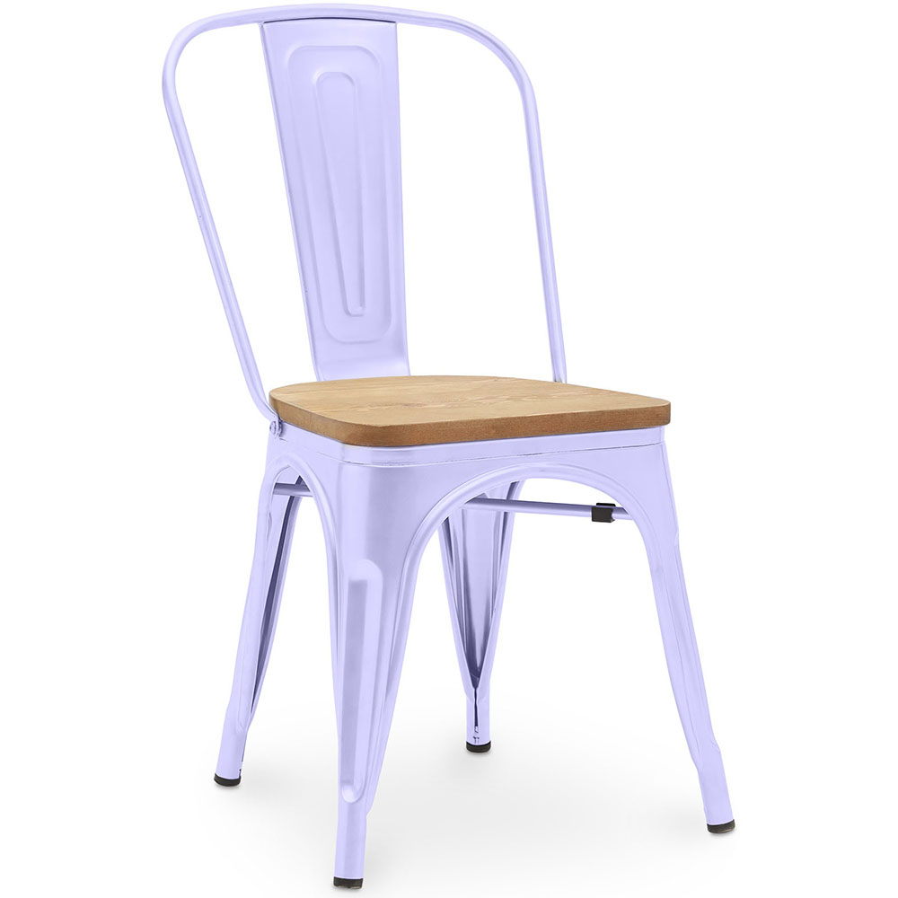  Buy Dining Chair - Industrial Design - Steel and Wood - New Edition - Stylix Lavander 60123 - in the UK
