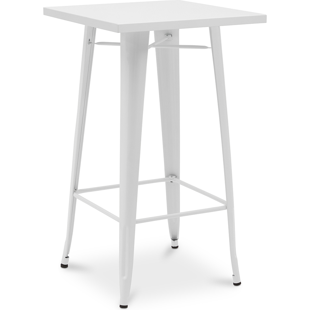  Buy Square Stool Table - Industrial Design - 100 cm - Galla White 60127 - in the UK