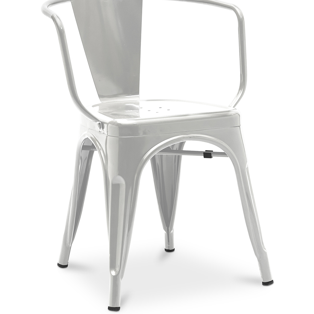  Buy Dining Chair with Armrests - Industrial Design - Steel - New Edition - Stylix Steel 60140 - in the UK
