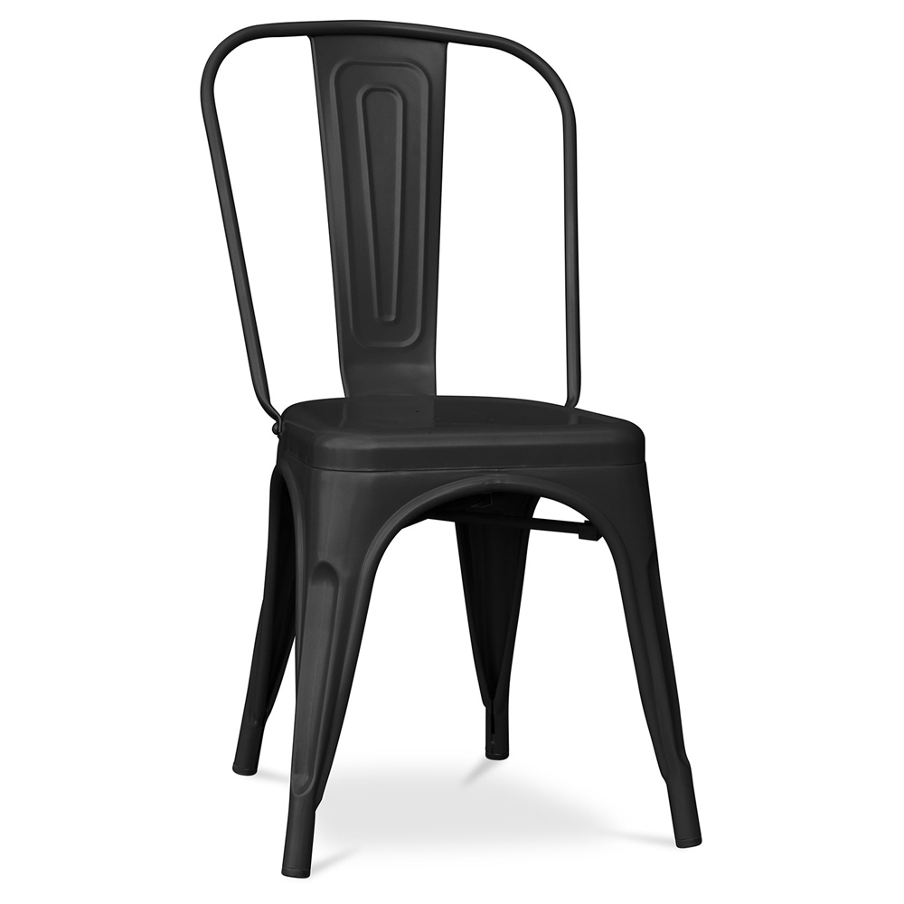  Buy Dining Chair - Industrial Design - Steel - Matt - New Edition -Stylix Black 60147 - in the UK