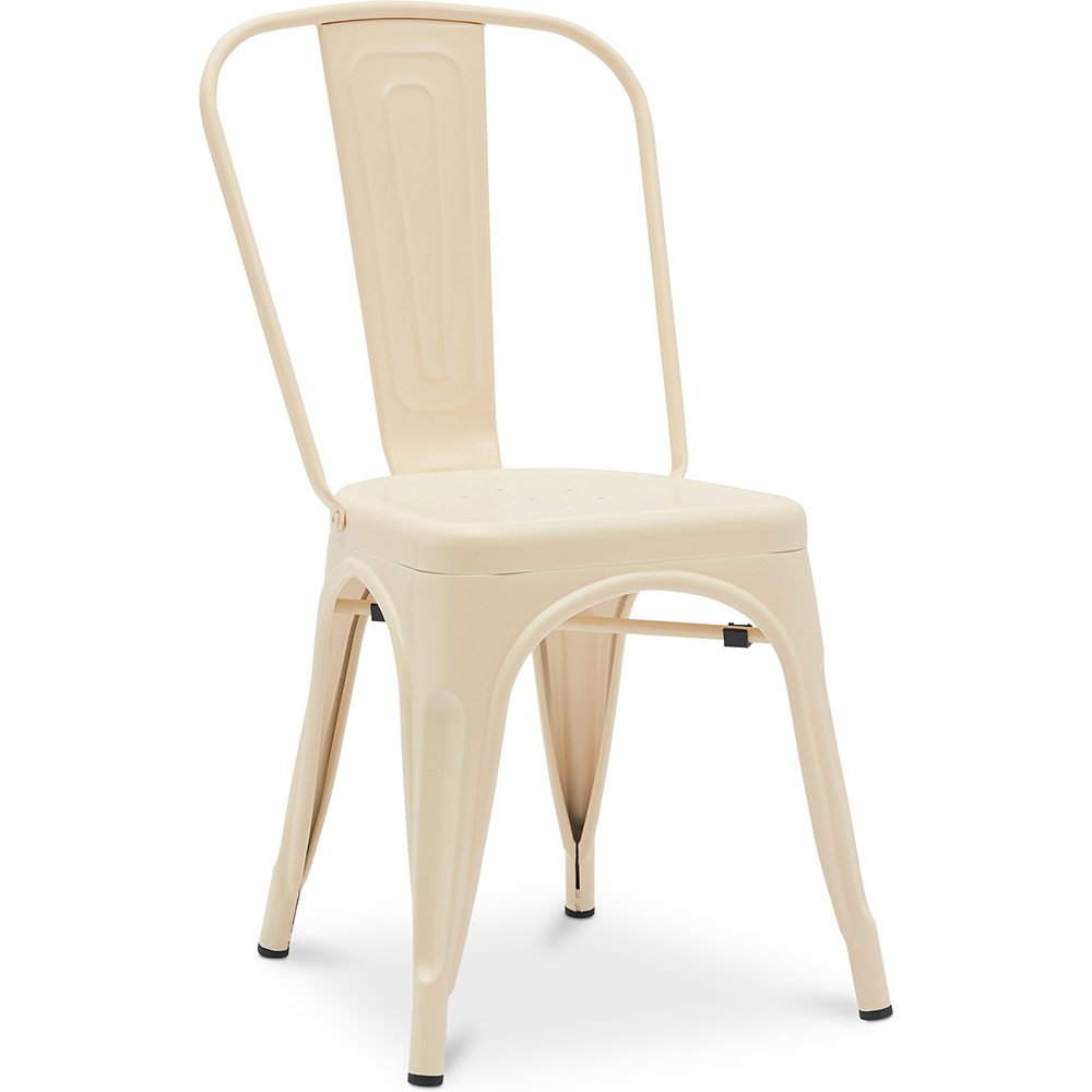  Buy Dining Chair - Industrial Design - Steel - Matt - New Edition -Stylix Cream 60147 - in the UK