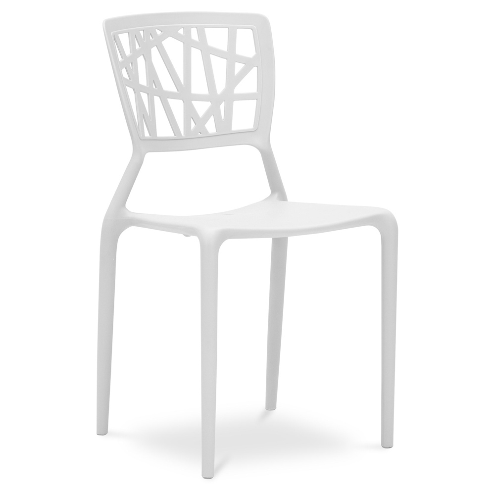  Buy Outdoor Chair - Design Garden Chair - Viena White 29575 - in the UK
