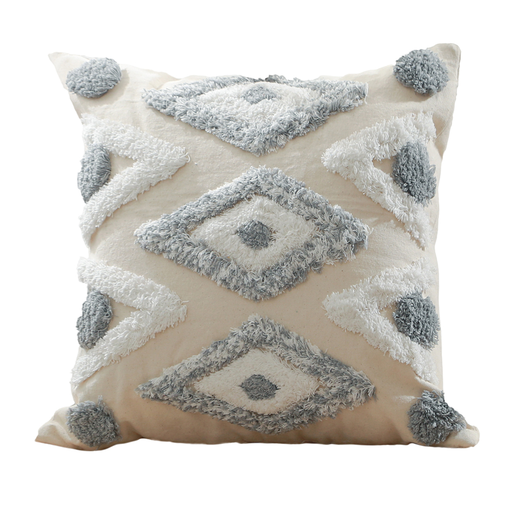  Buy Boho Bali Style Cushion - Cover and Filling Included - Mawi Grey 60156 - in the UK