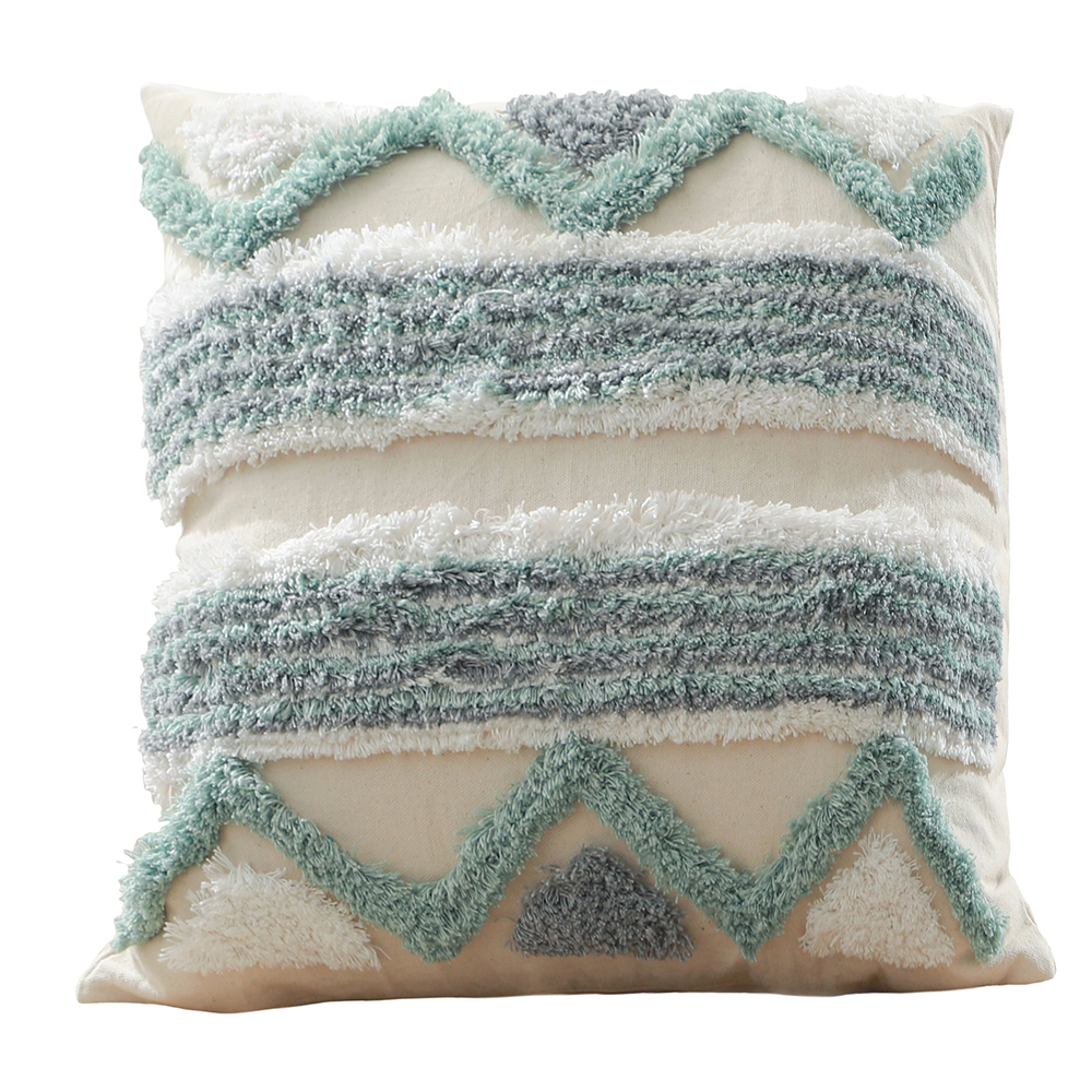  Buy Boho Bali Style Cushion - Cover and Filling Included - Dura Blue 60157 - in the UK