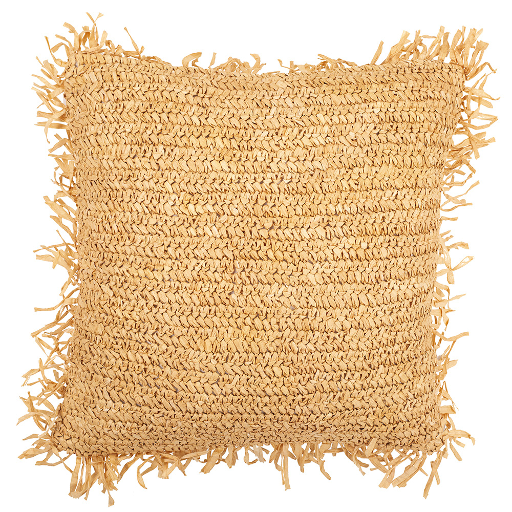  Buy Boho Bali Style Cushion - Cover and Filling Included - Alicia Natural 60197 - in the UK