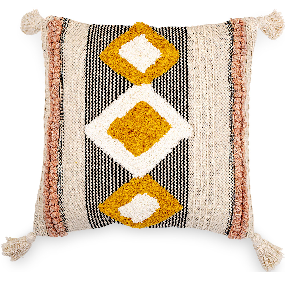  Buy Boho Bali Style Cushion - Cover and Filling Included - Mabel Multicolour 60225 - in the UK