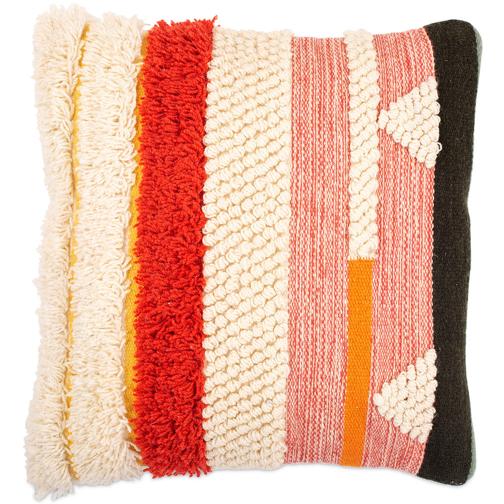  Buy Boho Bali Style Cushion - Cover and Filling Included - Evonne Multicolour 60230 - in the UK