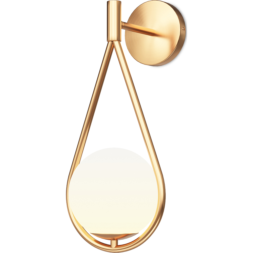  Buy Gold Wall Lamp - Globe - Tear Gold 60239 - in the UK