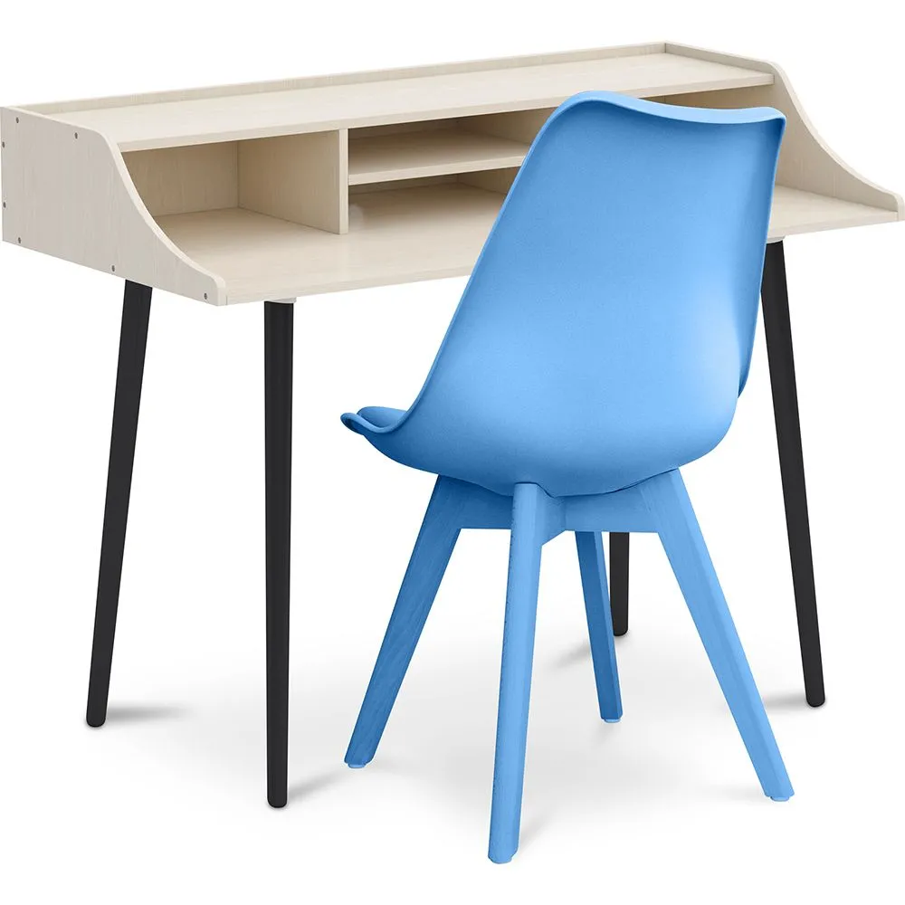 Wooden Desk Set - Scandinavian Design - Torkel + Dining Chair - Scandinavian Design - Denisse image 8
