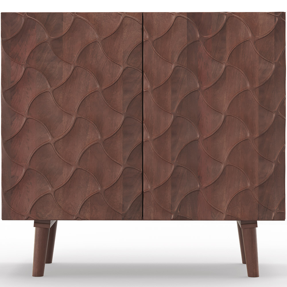  Buy Wooden Sideboard - Boho Bali Design - Charn Natural wood 60371 - in the UK