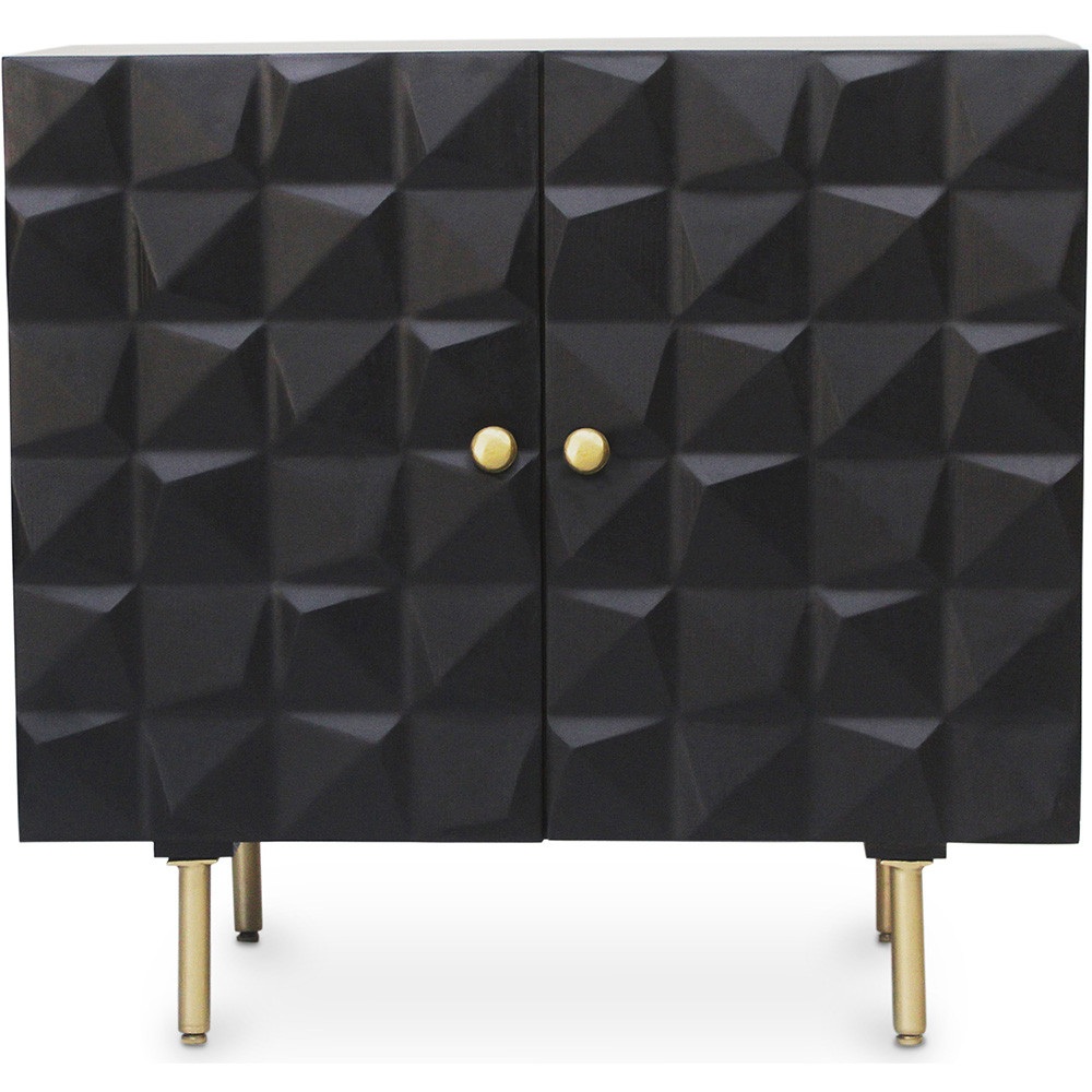 Wooden Design Sideboard - Black - Vintra image 8