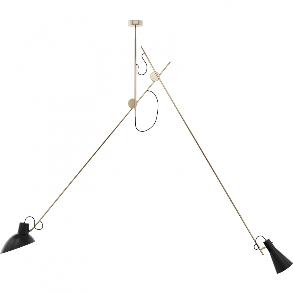  Buy Flex Ceiling Lamp - Pendant Lamp - 2 Arms - Pats Gold 60388 - in the UK