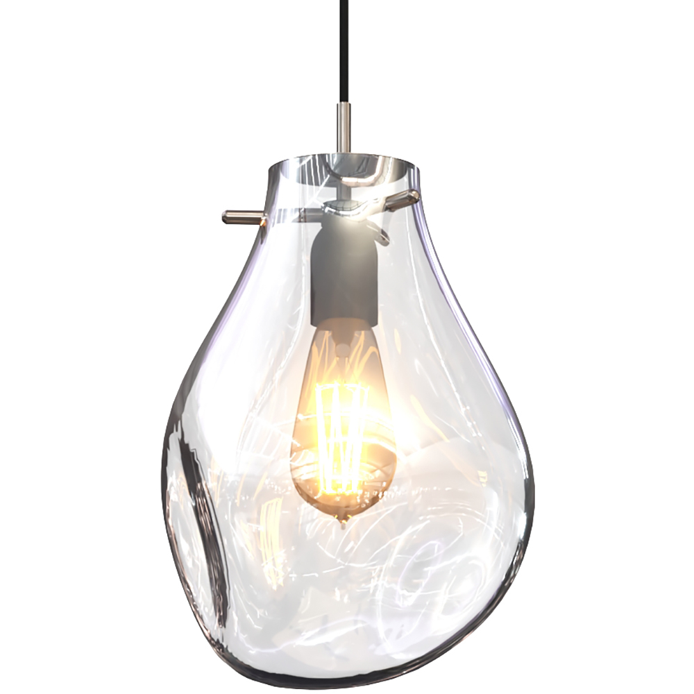  Buy Glass Ceiling Lamp - Design Pendant Lamp - Vera Transparent 60395 - in the UK