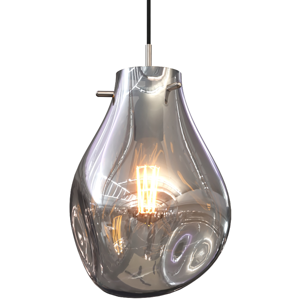  Buy Glass Ceiling Lamp - Design Pendant Lamp - Vera Smoke 60395 - in the UK