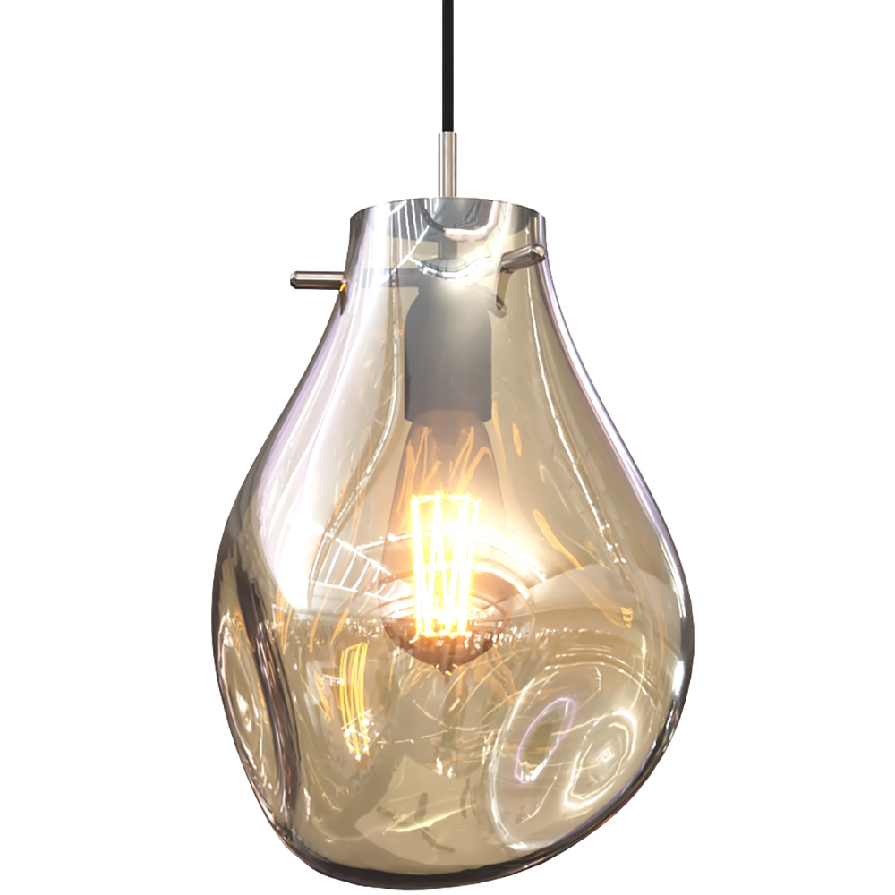  Buy Glass Ceiling Lamp - Design Pendant Lamp - Vera Amber 60395 - in the UK