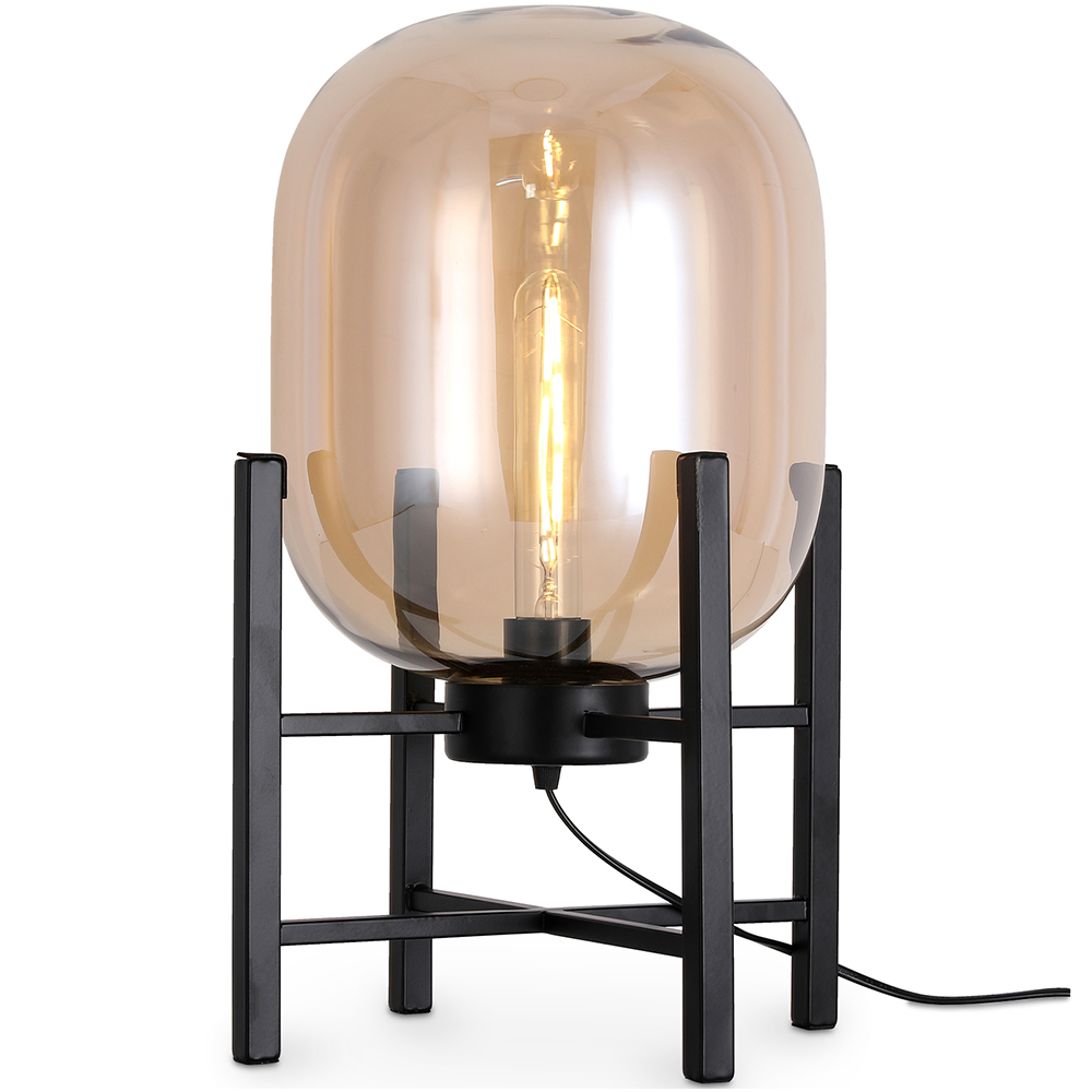 Buy Table Lamp - Designer Living Room Lamp - Grau Amber 60396 - in the UK