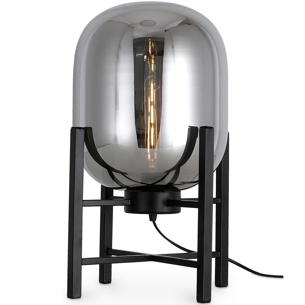 Buy Table Lamp - Designer Living Room Lamp - Grau Smoke 60396 - in the UK