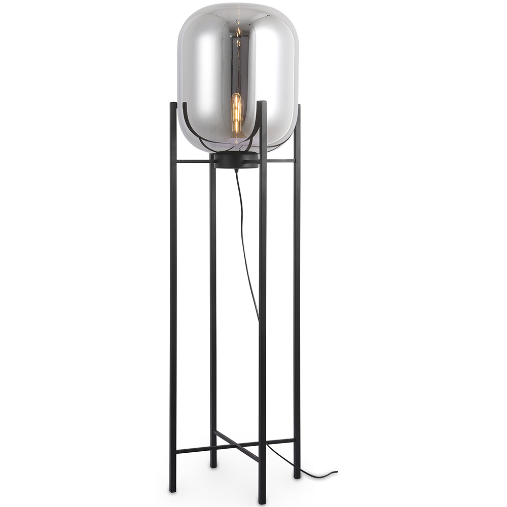  Buy Design Floor Lamp - Living Room Lamp - Grau Smoke 60400 - in the UK