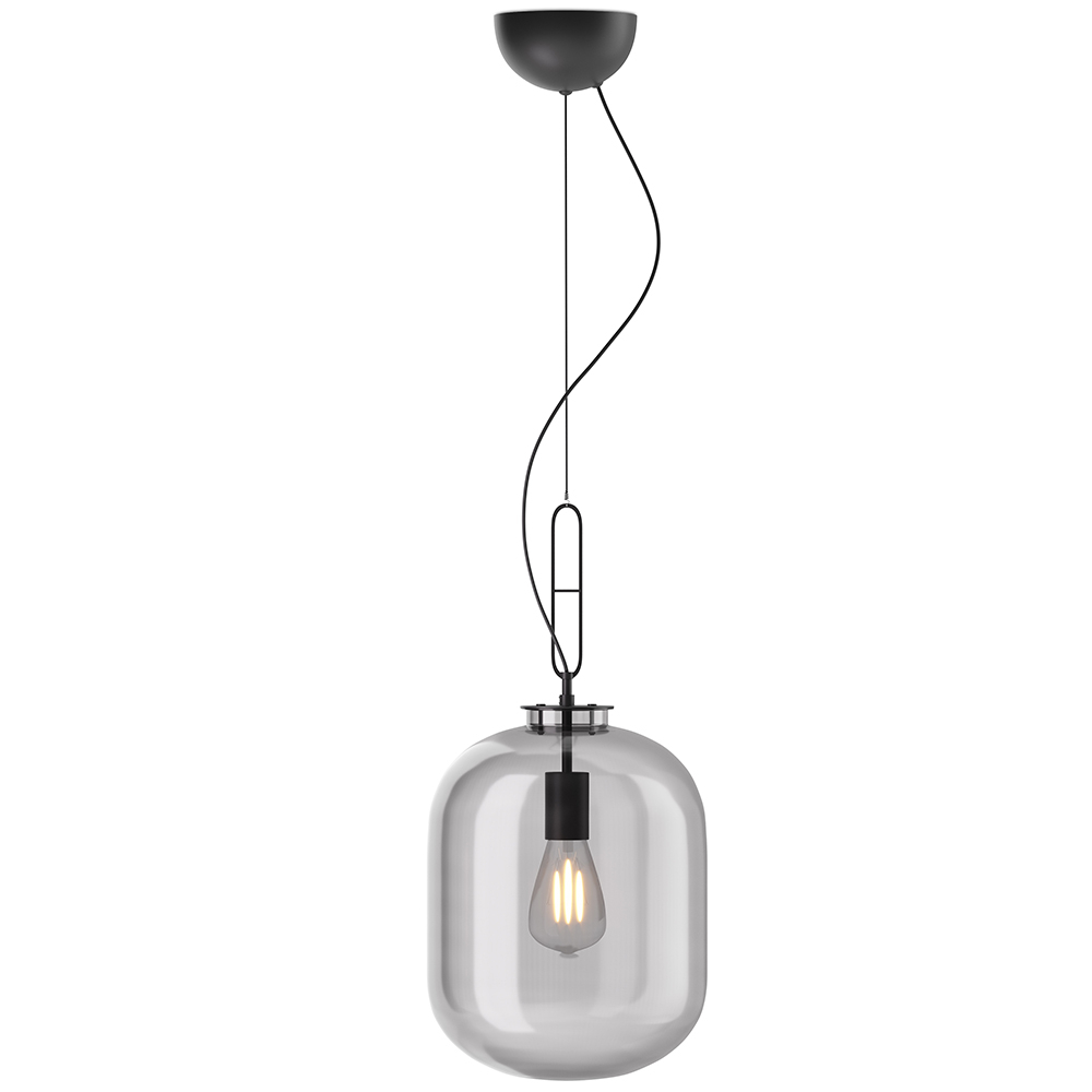  Buy Crystal Ceiling Lamp - Designer Pendant Lamp - Grau Smoke 60401 - in the UK