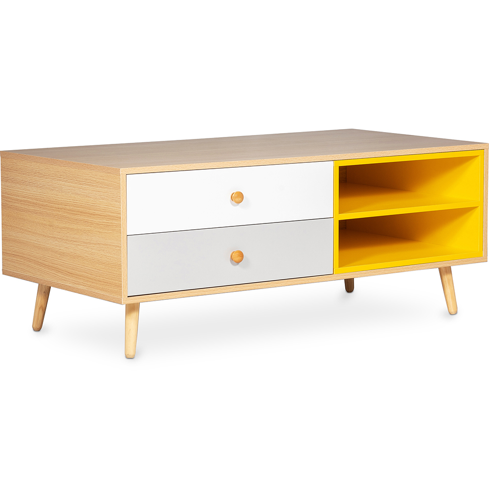  Buy Wooden TV Stand - Scandinavian Design - Lenark Natural wood 60408 - in the UK