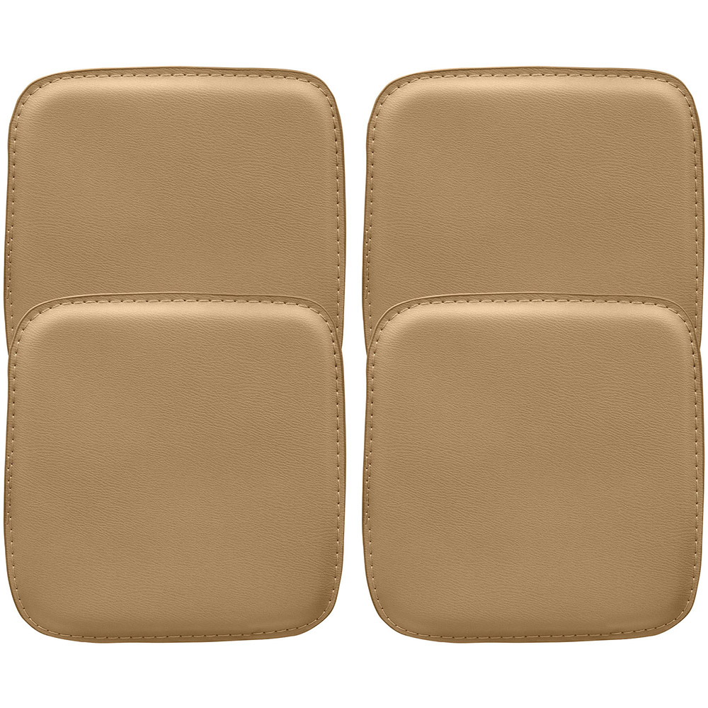  Buy Pack of 4 Magnetic Cushions for Stool - Faux Leather - Stylix Light brown 60463 - in the UK