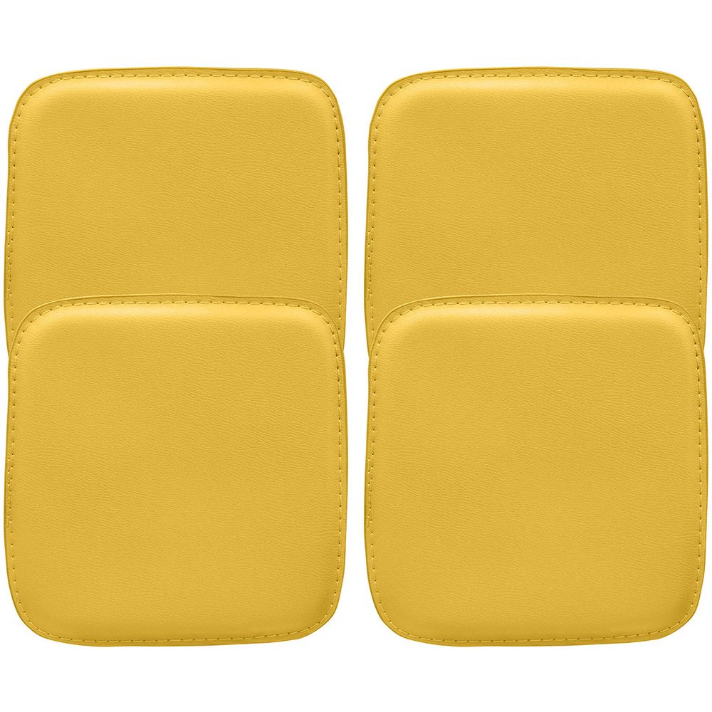 Pack of 4 Magnetic Cushions for Stool - Faux Leather - Stylix image 8