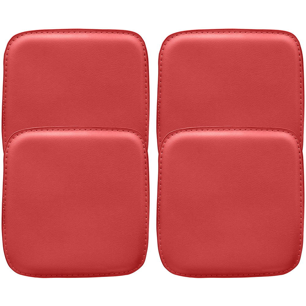  Buy Pack of 4 Magnetic Cushions for Stool - Faux Leather - Stylix Red 60464 - in the UK