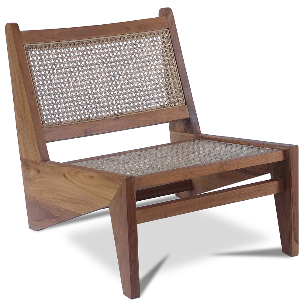  Buy Lounge Chair - Boho Bali Design - Wood - Prena Natural 60465 - in the UK