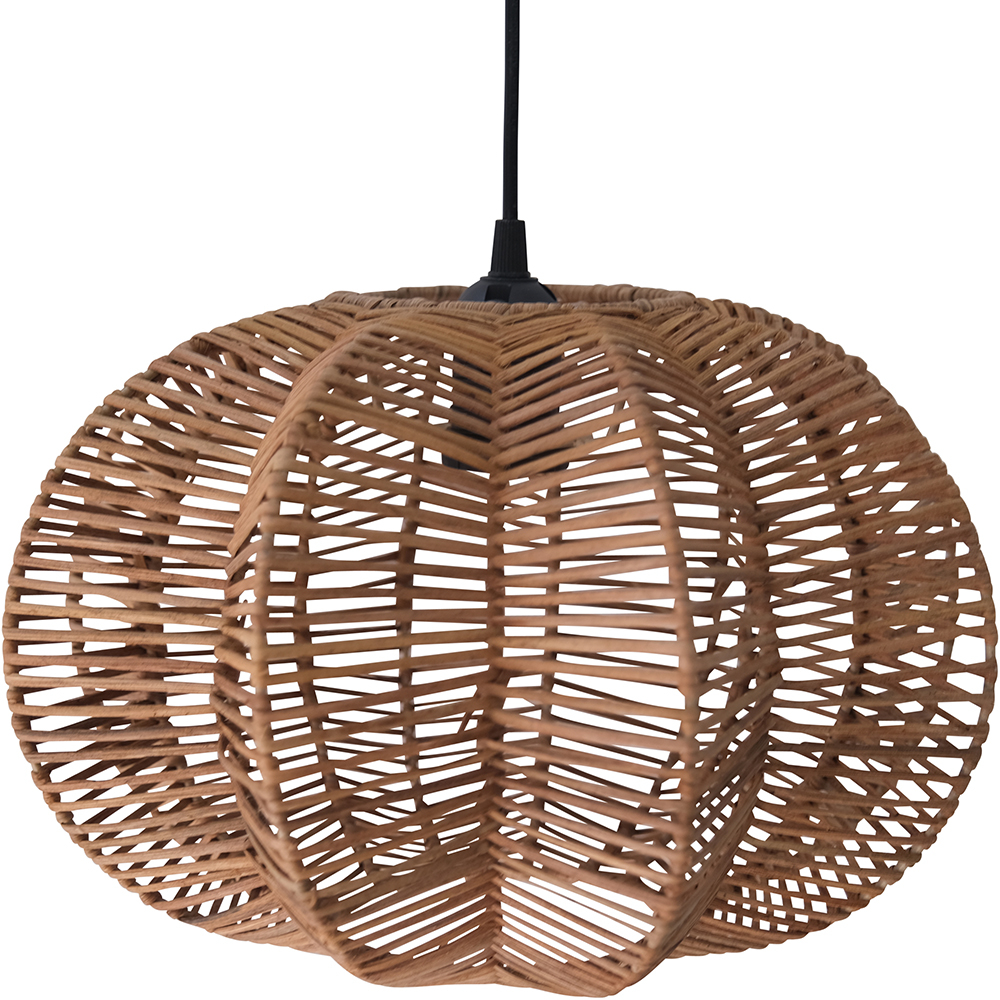  Buy Rattan Ceiling Lamp - Boho Bali Design Pendant Lamp - Pya Natural 60484 - in the UK