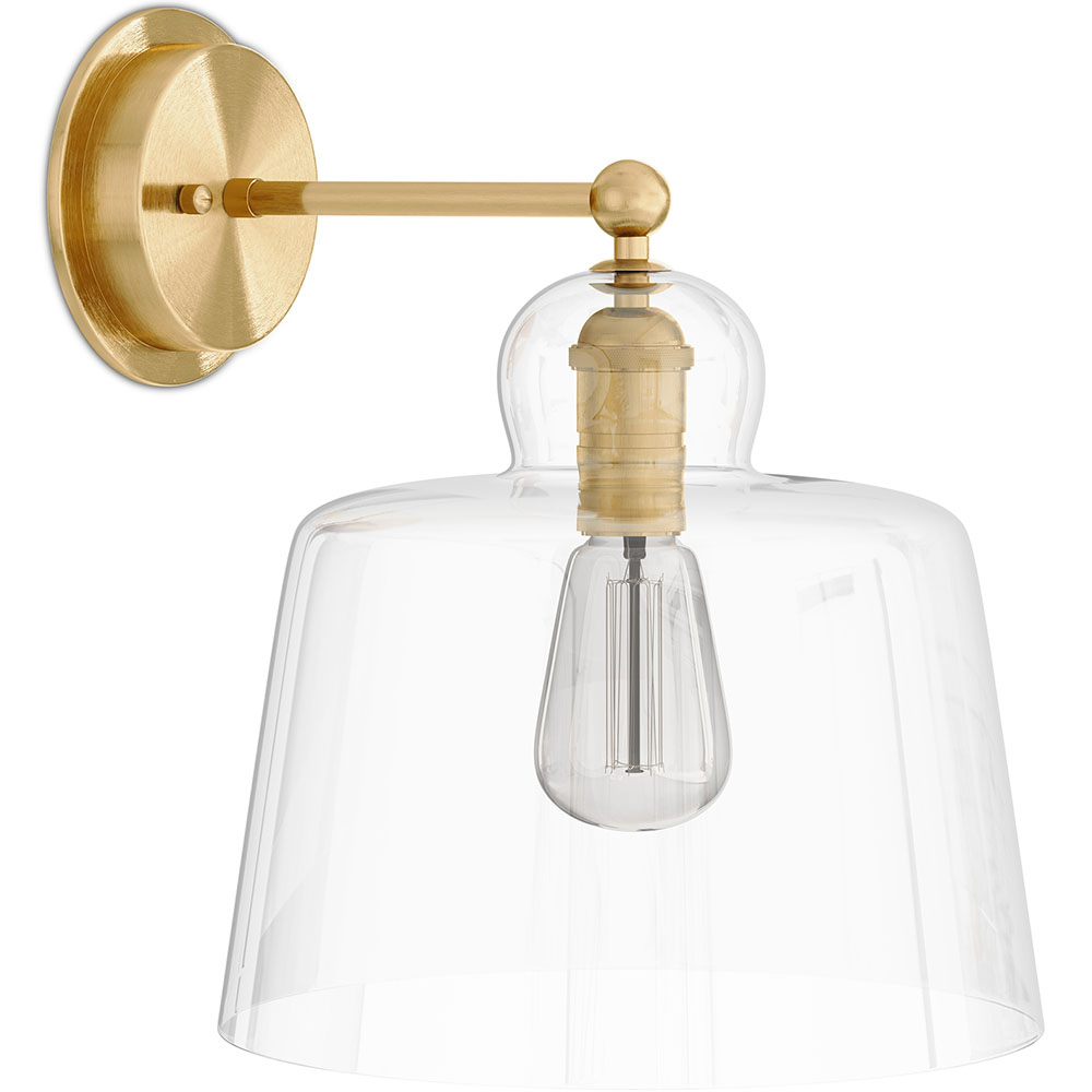  Buy Lamp Wall Light - Gold Metal and Crystal - Sabela Transparent 60526 - in the UK