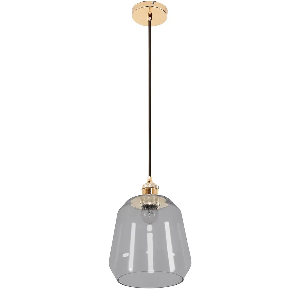Ceiling Lamp - Pendant Lamp - Glass and Metal - Amaia image 8