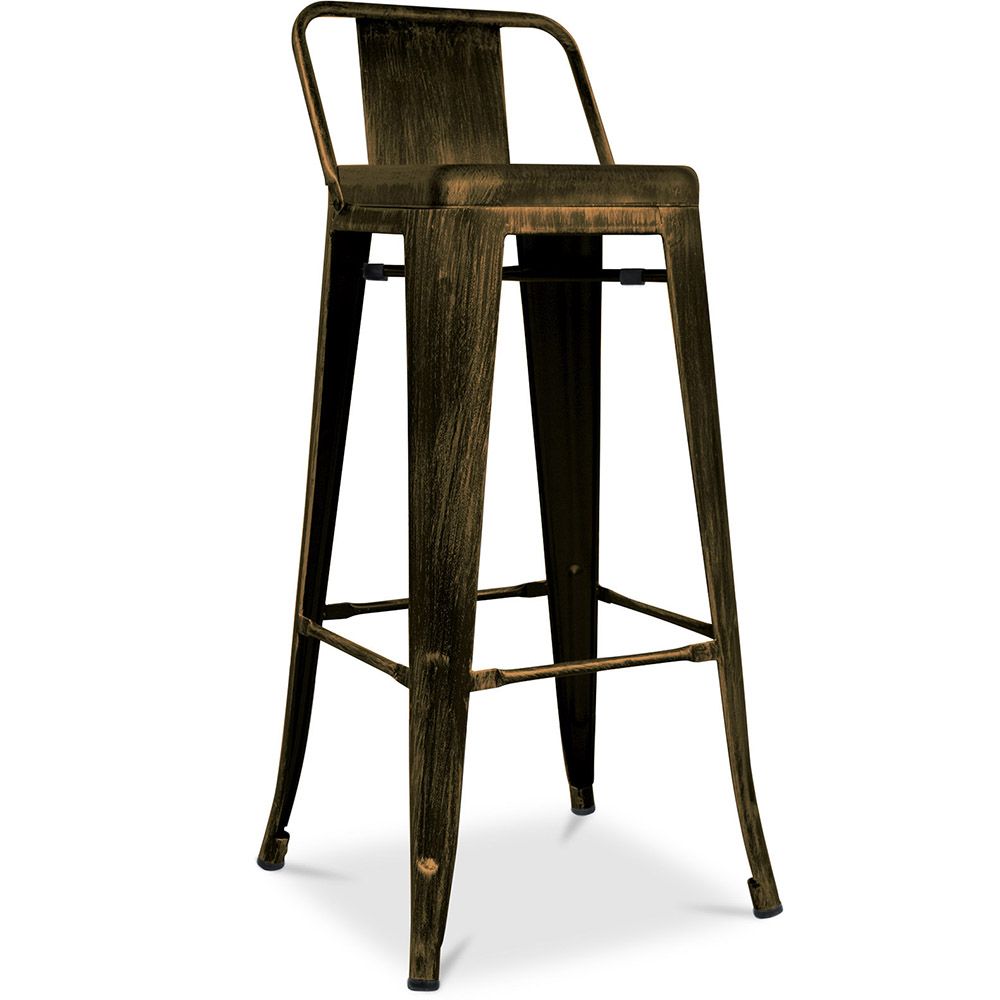 Bar Stool with Backrest - Industrial Design - 76cm - New Edition - Stylix image 8