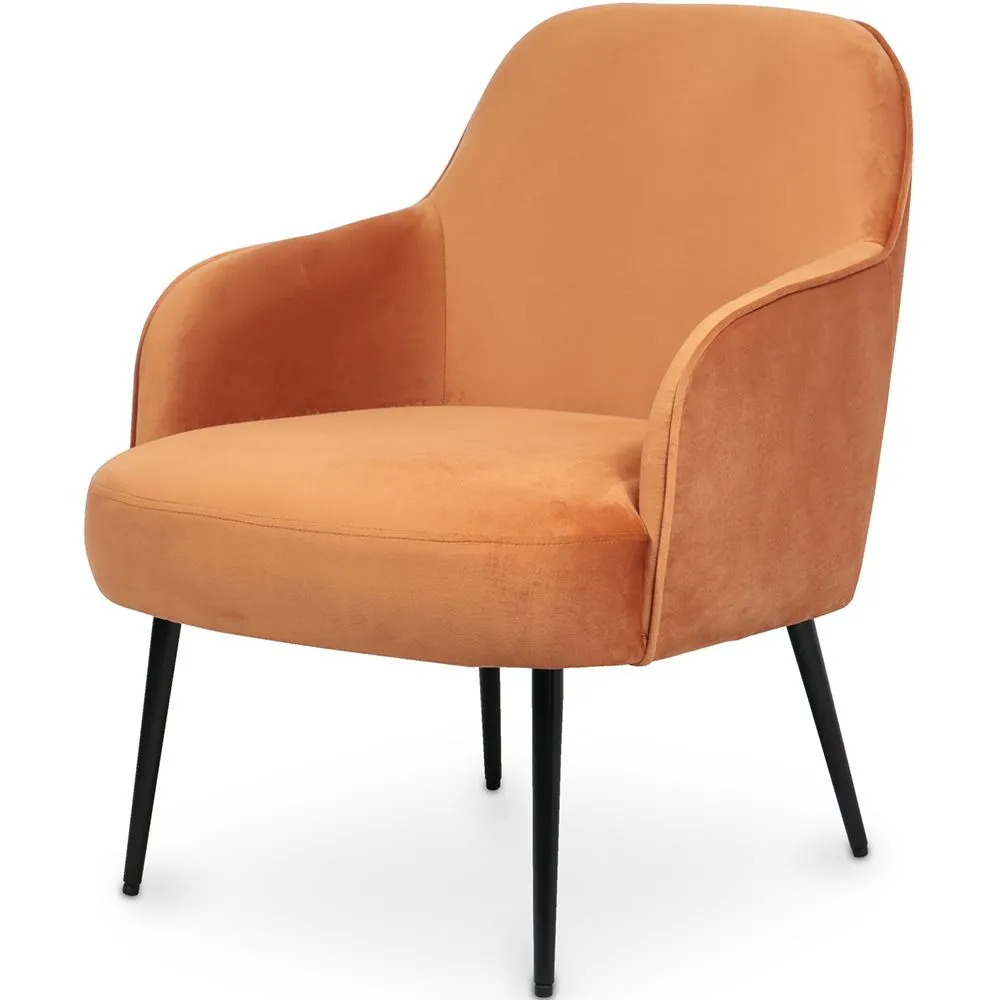Velvet upholstered Armchair - Hyra image 8