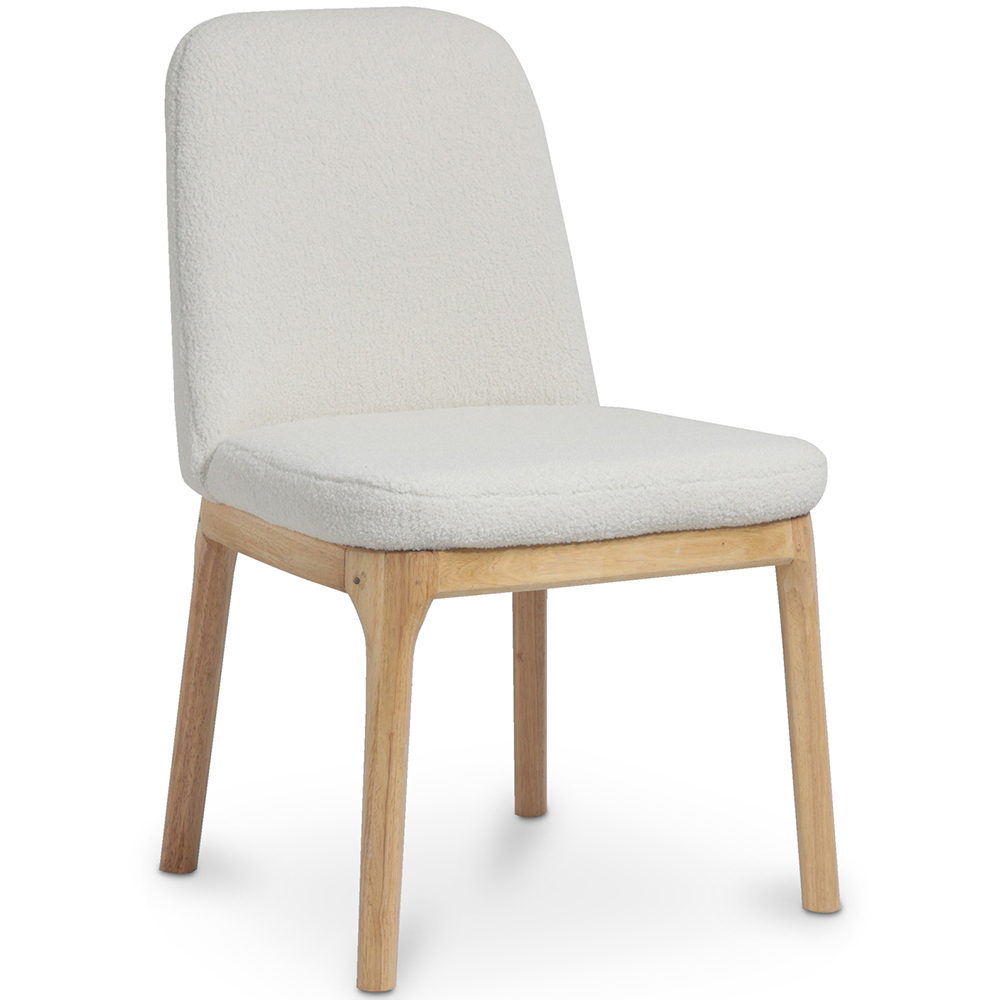  Buy Upholstered Dining Chair - White Boucle - Biscayne White 60550 - in the UK