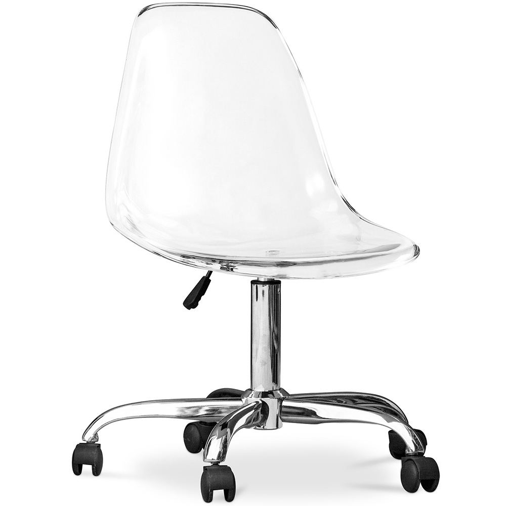 Buy Office Chair with Wheels Transparent - Swivel Desk Chair - Lucy Transparent 60598 - in the UK