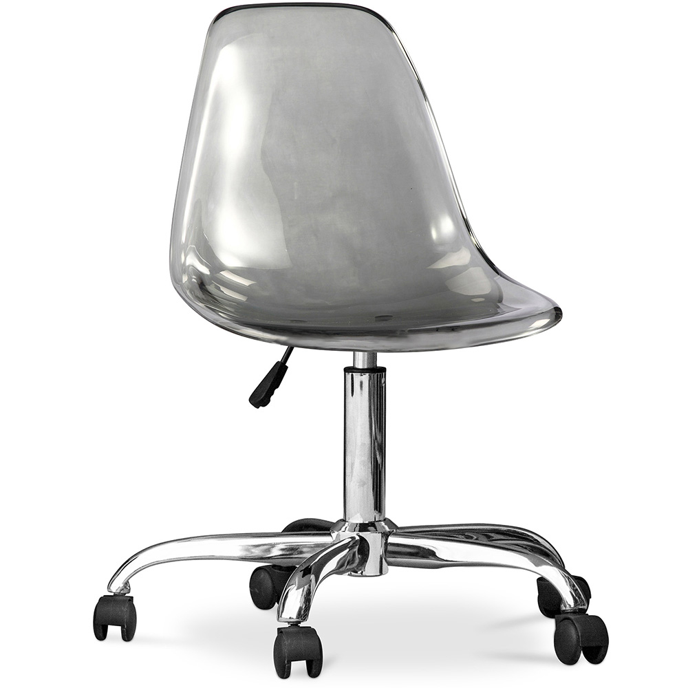  Buy Office Chair with Wheels Transparent - Swivel Desk Chair - Lucy Grey transparent 60598 - in the UK