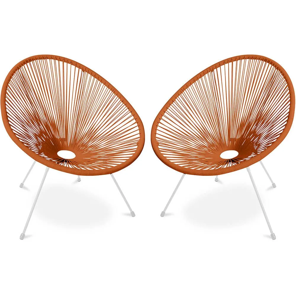 Pack Acapulco Chair - White Legs x2 - New edition image 8