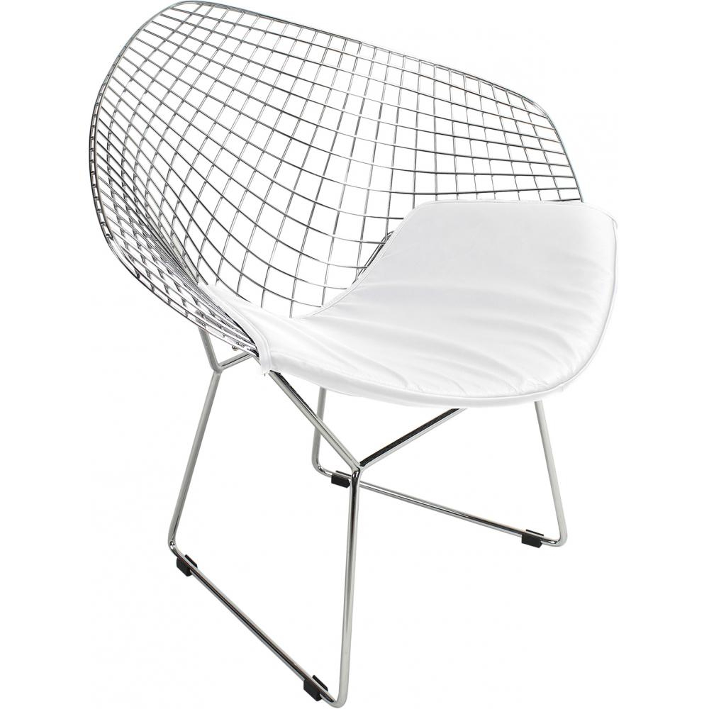  Buy Lounge Chair - Steel Design Chair - Berty White 16443 - in the UK