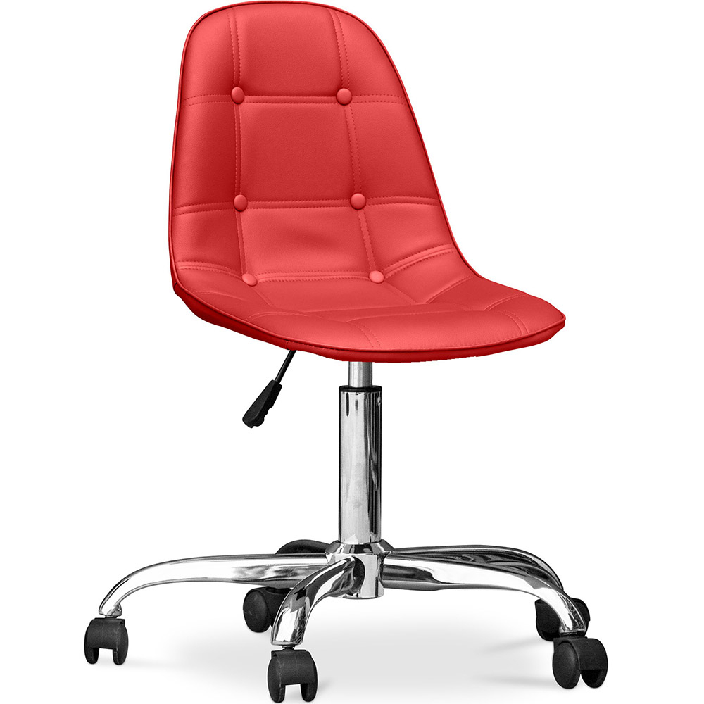  Buy Desk Chair with Wheels - Upholstered - Fery Red 60616 - in the UK