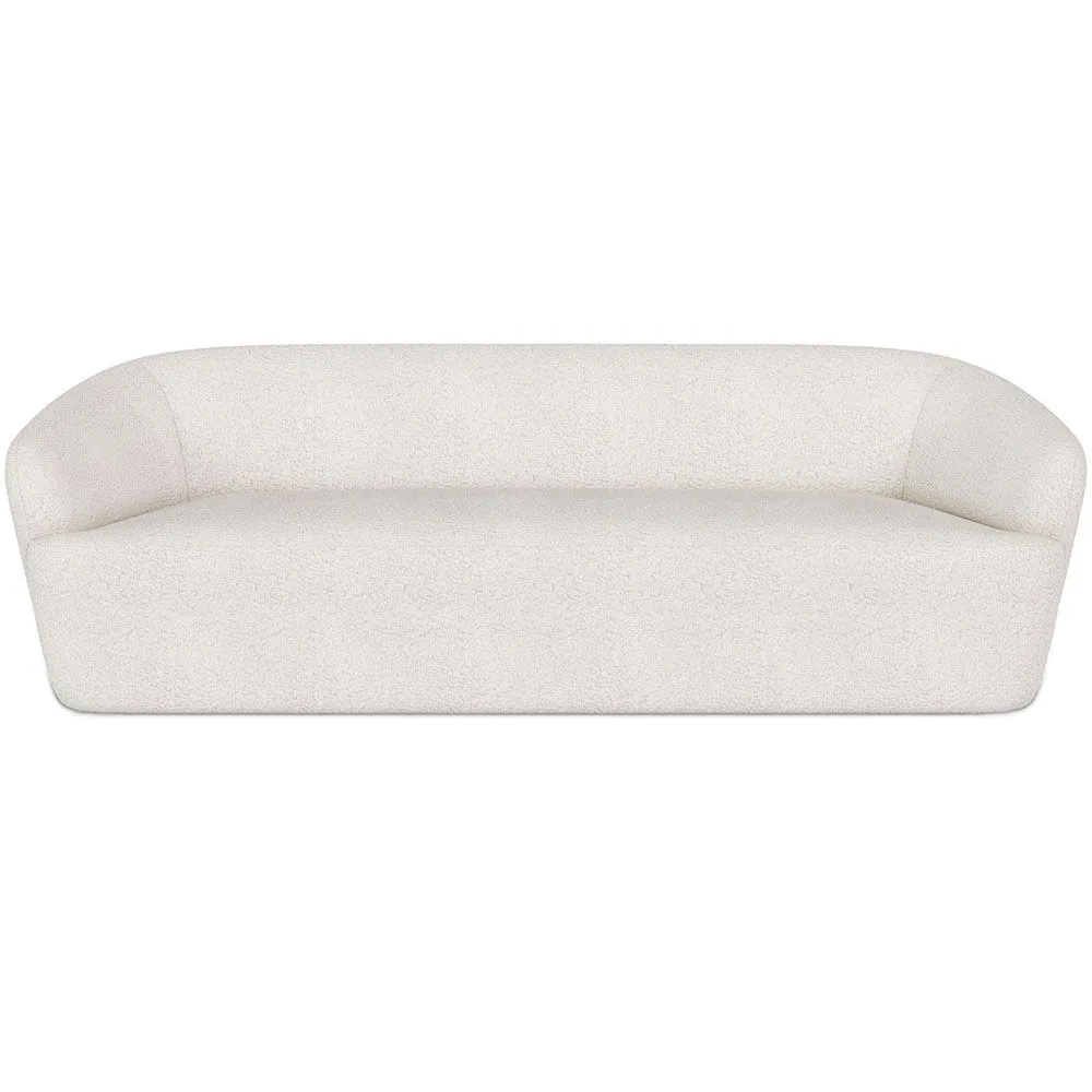 Curved Sofa - 3 Seater - Boucle Fabric - Bold image 8