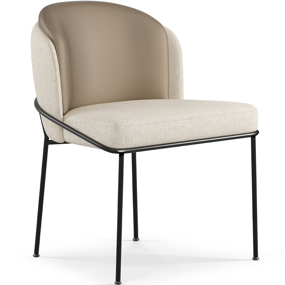  Buy Dining Chair - Upholstered in Fabric - Amin Beige 60644 - in the UK