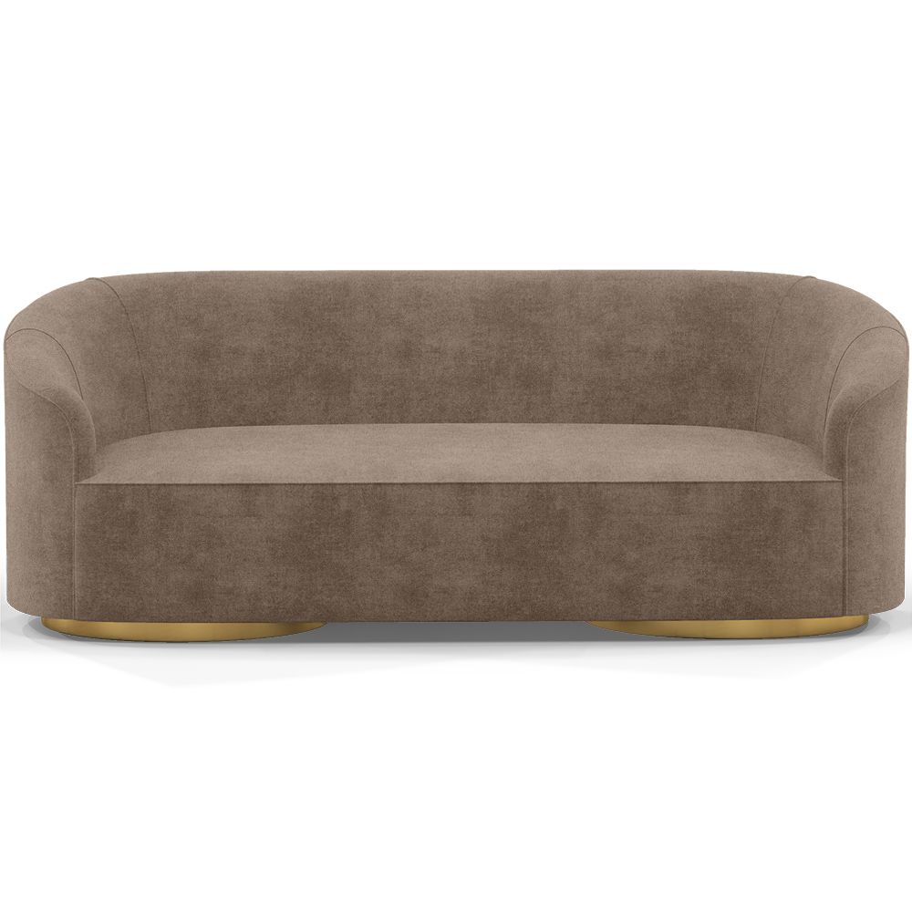 3/4-Seater Velvet Upholstered Sofa - Herina image 8
